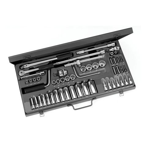 FACOM J.450U - 52pc 3/8" Square Drive Inch 12pt Std + Long Socket + J.161B + J.156 + Bits Set
