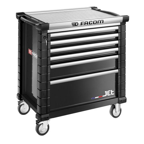 FACOM JET.6NM4A - JET+ 6 Drawer 4 Mod Roller Cabinet Black