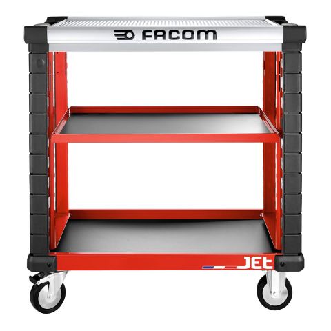 FACOM JET.UC3S2DM3A - JET+ 2 Drawer 3 Mod 3 Metal Shelf Roller Trolley