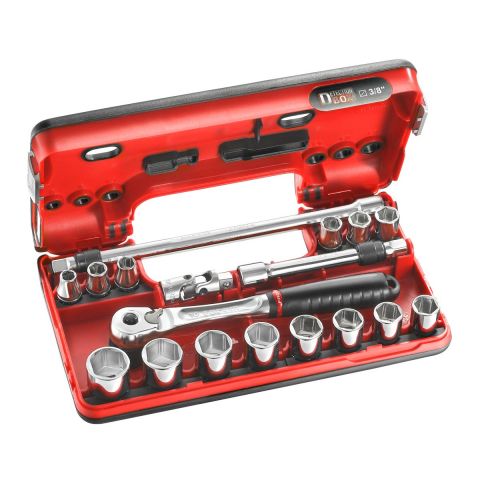 FACOM JL.DBOX500 - 18pc 3/8" Square Drive Metric 6pt Socket + JL,171 DBox Set