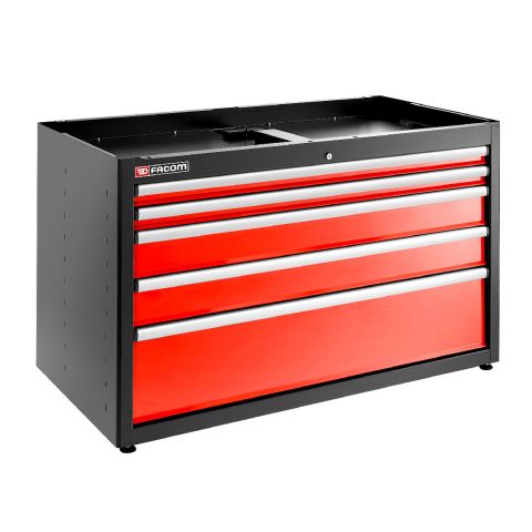 FACOM JLS3-MBD5T - JETLINE+ Wide 5 Drawer 6+ Mod Base Unit Red