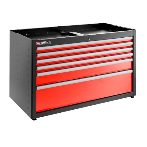 FACOM JLS3-MBD6T - JETLINE+ Wide 6 Drawer 6+ Mod Base Unit Red