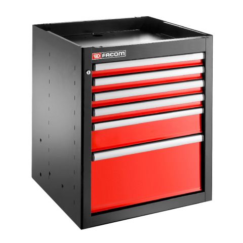 FACOM JLS3-MBS6T - JETLINE+ 6 Drawer 3 Mod Base Unit Red
