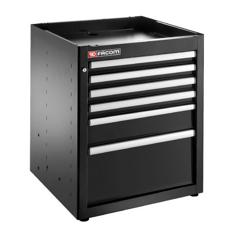 FACOM JLS3-MBS6TBS - JETLINE+ 6 Drawer 3 Mod Base Unit Black