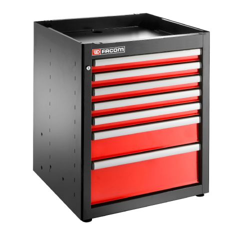 FACOM JLS3-MBS7T - JETLINE+ 7 Drawer 3 Mod Base Unit Red