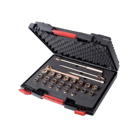 ENDRES 0430002S - 27pc Non-Sparking 1/2" Square Drive Metric 6pt Socket Set
