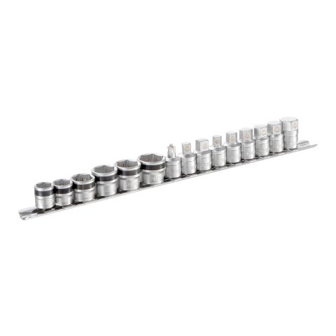 FACOM MB-J15 - 15pc 3/8" Square Drive Magnetic Oil Drain Plug Socket Set + Rail