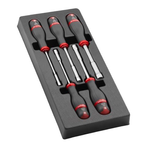 FACOM MOD.74AJ5 - 5pc Metric 6pt Hex Socket Protwist Screwdriver Module