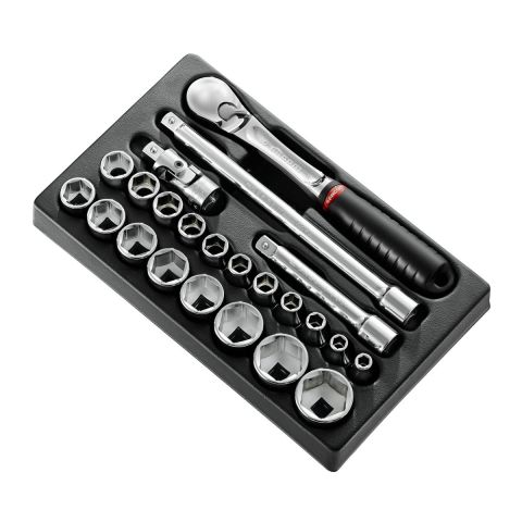 FACOM MOD.SL161-36 - 23pc 1/2" Square Drive Metric 6pt Socket Module + SL.161