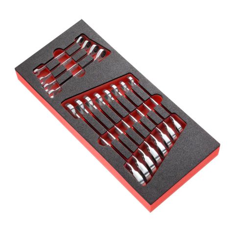 FACOM MODM.467JU12 - 12pc Inch Ratchet Combination Spanner Foam Module