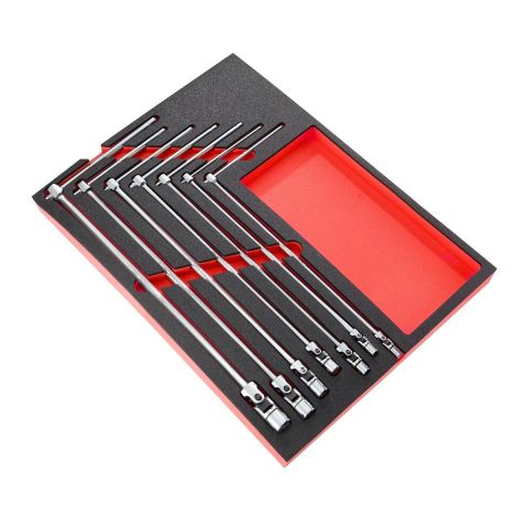 FACOM MODM.99B - 7pc Metric T-Handle Hinged Socket Spanner Foam Module