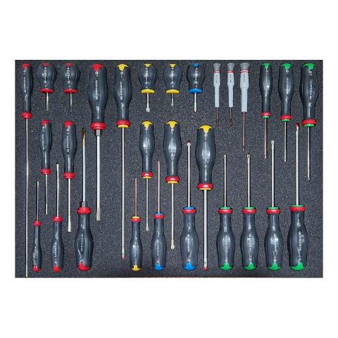 FACOM MODM.A456 - 29pc Complete Protwist Screwdriver Foam Module X3