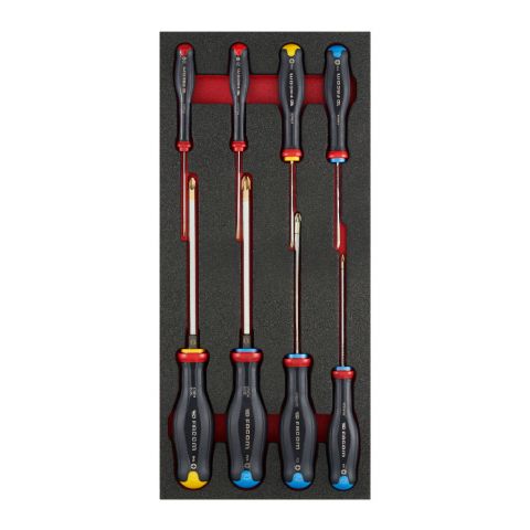 FACOM MODM.AT2 - 8pc Slotted Pozidriv Phillips Protwist Screwdriver Foam Module