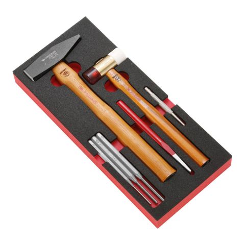 FACOM MODM.MI3 - 7pc Point Pein Hammer Impact Tools Foam Module