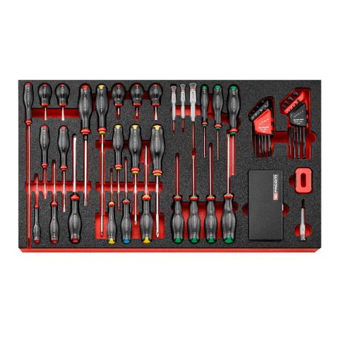 FACOM MODM.A456 - 29pc Complete Protwist Screwdriver Foam Module X3