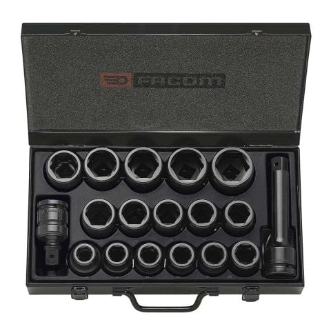 FACOM NK.500U - 16pc 3/4" Square Drive Inch 6pt Impact Socket Set