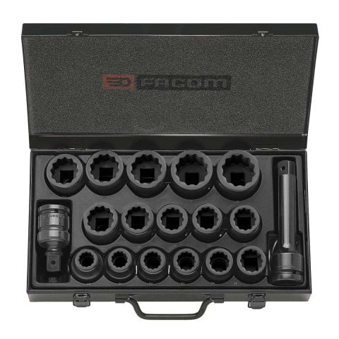 FACOM NKD.500 - 20pc 3/4" Square Drive Metric 12pt Impact Socket Set