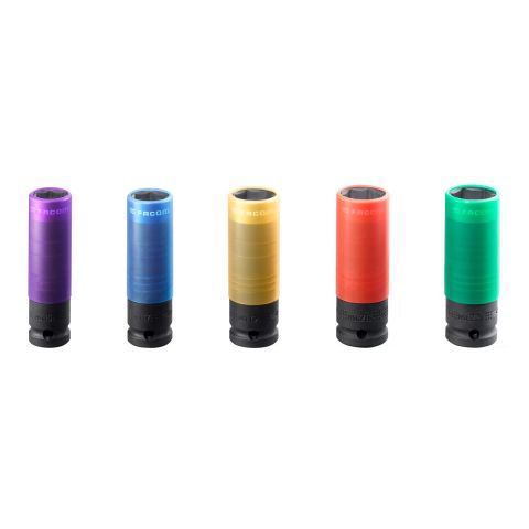 FACOM NSI.XLM - 1/2" Square Drive Metric Long 6Pt Sleeeved Impact Socket
