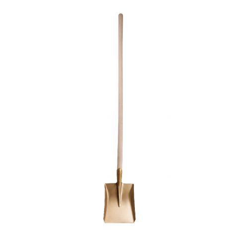 ENDRES 1501280S - 1400mm Non-Sparking Straight Handle Square Point Shovel