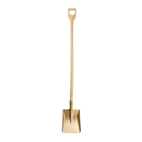 ENDRES 1501281S - 1150mm Non-Sparking D-Handle Square Point Shovel
