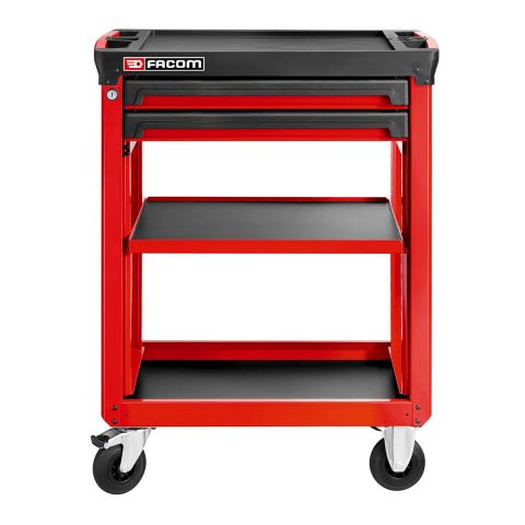 FACOM ROLL.UC3S2DM3 - ROLL+ 2 Drawer 3 Mod 3 Metal Shelf Roller Trolley