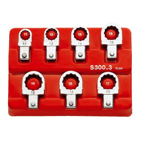 FACOM R.300-3 - 5pc 9x12mm 12. Metric Ring Jaw Spanner Module B