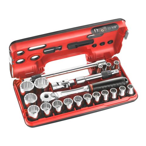 FACOM SL.DBOX501 - 21pc 1/2" Square Drive Metric 12pt Socket + SL.171 DBox Set