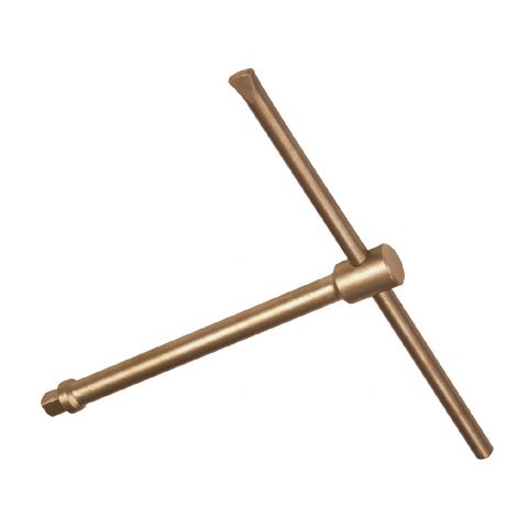 ENDRES 0370038S - 160mm Non-Sparking 3/8&quot; Square Drive Sliding Tee Handle