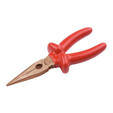 ENDRES 0631802C - 180mm Non-Sparking Insulated Straight Long Half-Round Combination Pliers