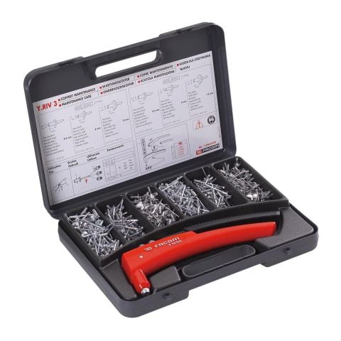 FACOM Y.RIV3 - Rivet Gun + 600 Rivets Set