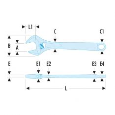 FACOM 113A.XT - Phosphate Adjustable Spanner