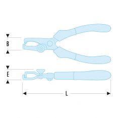 FACOM 194A.17CPE - 170mm Wire Stripper Comfort Grip Pliers