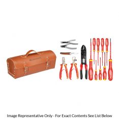 FACOM 2180.SE - 15pc Electricians Metric Tool Kit + Leather Bag