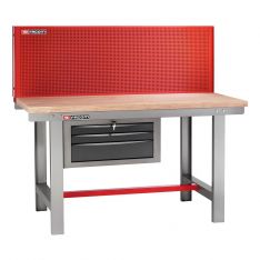 FACOM 2245.PVAT3 - Classic 1.5m Wooden Worktop Work Bench + 3 Drawers + Panel