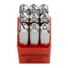 FACOM 293A.6 - 6mm 9pc Numbers Punches Set