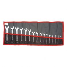 FACOM 39.JE16T - 16pc Metric Stubby Combination Spanner Set + Roll