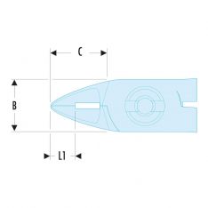 FACOM 41X.PE - Fine Point-Nose Anti-Static Cutter Plier