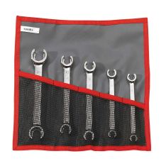 FACOM 43.JE5T - 5pc Metric Straight Flare Nut Spanner Set + Roll