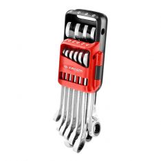 FACOM 467BR.JP10PB - 10pc Metric Double Ratchet Combination Spanner Set + Clip