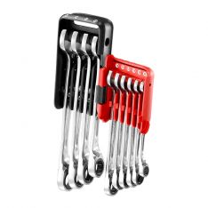 FACOM 467BR.JP10PB - 10pc Metric Double Ratchet Combination Spanner Set + Clip