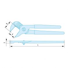 FACOM 482.XSR - Non-Sparking Slip-Joint Pliers