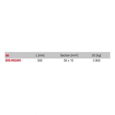 FACOM 809.ING500 - 500mm Class I Metric Stainless Steel Straight Rule