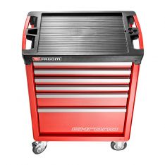 FACOM CHRONO.6M3A - CHRONO+ 6 Drawer 3 Mod Roller Cabinet Red