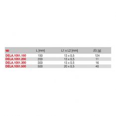 FACOM DELA.1051.X - Class II Metric 2-Side Stainless Steel Rule