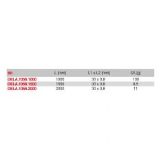 FACOM DELA.1056.XL - Class II Metric 1-Side Stainless Steel Rigid Rule