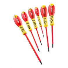 EXPERT by FACOM E160910 - 6pc Insulated Slotted Phillips Screwdriver