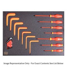 FACOM ETS.CK4 - CUSTOM 70pc Insulated Tool Kit + Foaming + 4 Drawer Roller Cabinet
