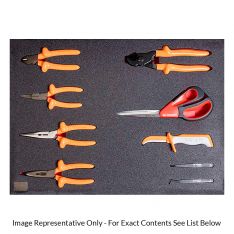 FACOM ETS.CK4 - CUSTOM 70pc Insulated Tool Kit + Foaming + 4 Drawer Roller Cabinet