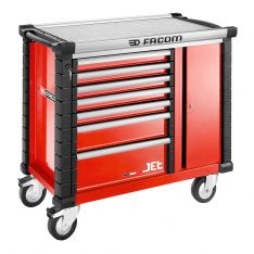 FACOM JET.T7M3A - JET+ 7 Drawer 3 Mod + Side Cab Roller Cabinet Red