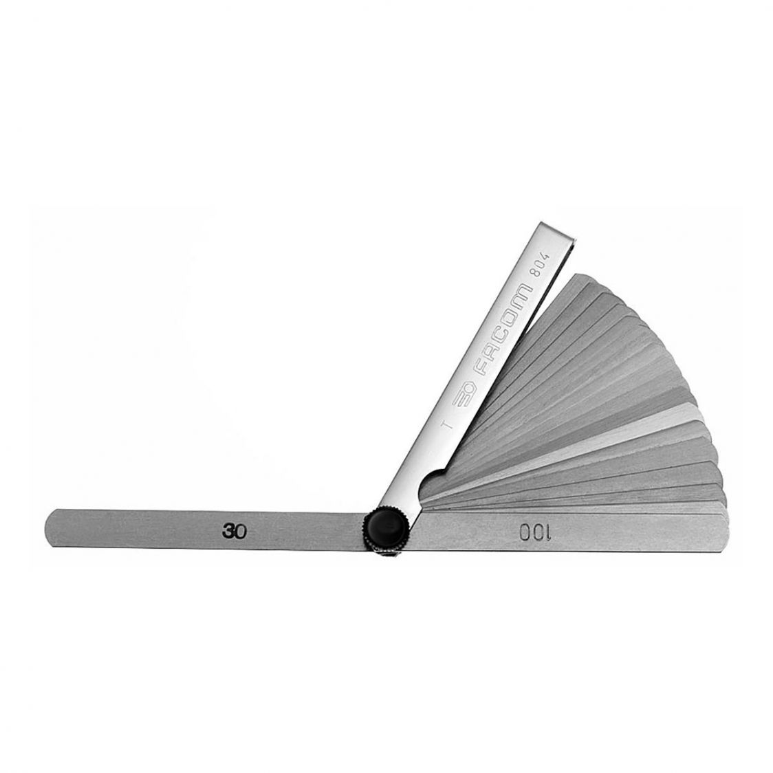 804 19pc Metric Round Tip Thickness Feeler Gauges ETS